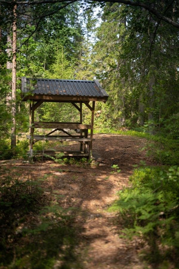 Södra kvarntjärnets rastplats - Huvudbild